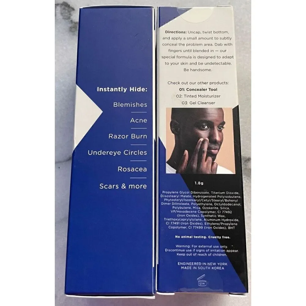 Stryx Concealer Tool 01 For Men Cover Up Spot Treatment Dark Eclipse Lot of 2